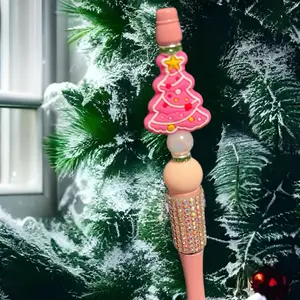 Pink Christmas Tree Focal Pens