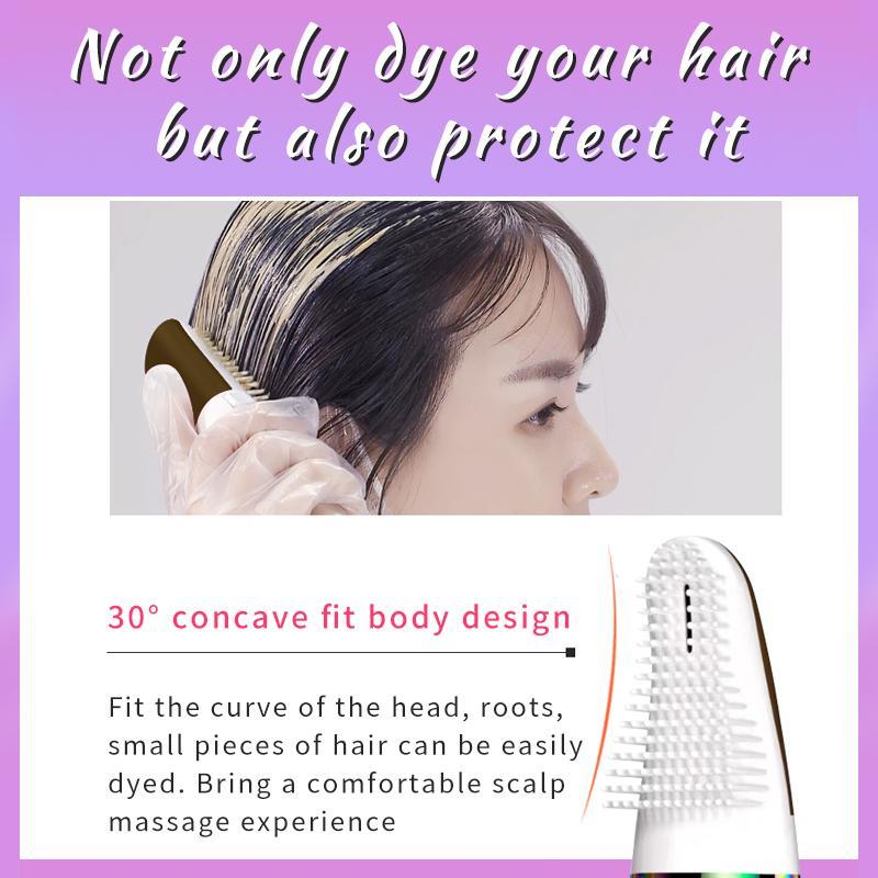 Hair Dye Shampoo Comb-Type, 3-in-1 Hair Dye, Fast, Gentle, Plant-Based Formula, Multi-Color Range, Black, Brown, Red, Home Hair Coloring