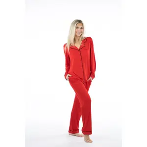 DreamCool Pajama Pants - Breathable Bamboo & Spandex Loungewear for Women Hot Sleeper Comfortable Pajama Nightwear Perimenopausal