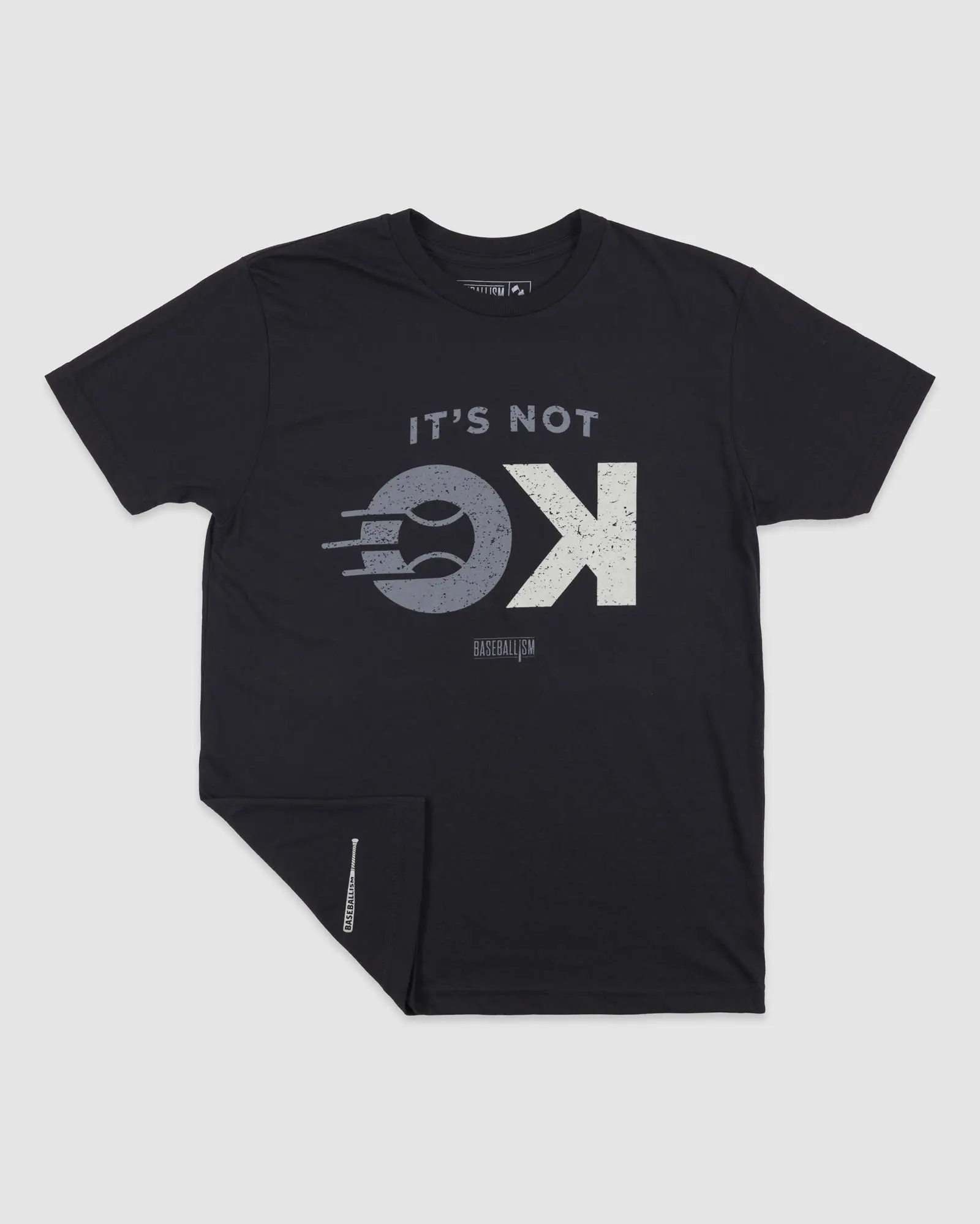 Men's Cotton Crew Neck T-Shirt - Not Ok 2.0, All Seasons, Casual, Cold Wash Compatible