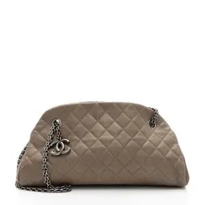 Pre-owned CHANEL Leather Shoulder Bags Caviar Just Mademoiselle Bowler Bag