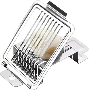 Multifunctional Stainless Steel Egg Slicer for Hard Boiled Eggs Heavy Duty, Safe Egg Cutter, Kiwi Slicer, Banana Slicer Areer