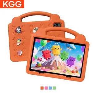KGG 10.1 inch cartoon tablet,  WIFI network download，android tablet dual camera,  3GB+64GB educational learning toys kids multifunctional smart tablet, student tablets, Learning Entertainment Tablet