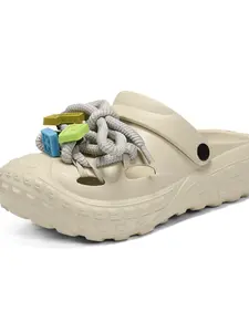 Bind Strap Beach Sandals, Eva Material, Casual Style, Less Than Ankle Height, All Seasons, Comfortable and Lightweight