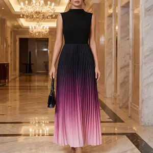Women's Ombre Print Tank Dress,  Sleeveless Dress for Party, Ladies' Clothes for All Seasons, Formal Dresses,  Classy Flattering elegant