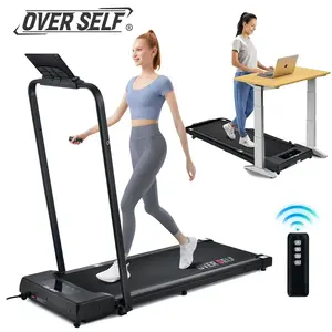 OVER SELF Walking pad Treadmill, 6.2MPH Portable Folding Treadmill with Handle Remote Control, Under Desk Treadmill Easy Storage Home Gym Fitness Equipment Workout Gear