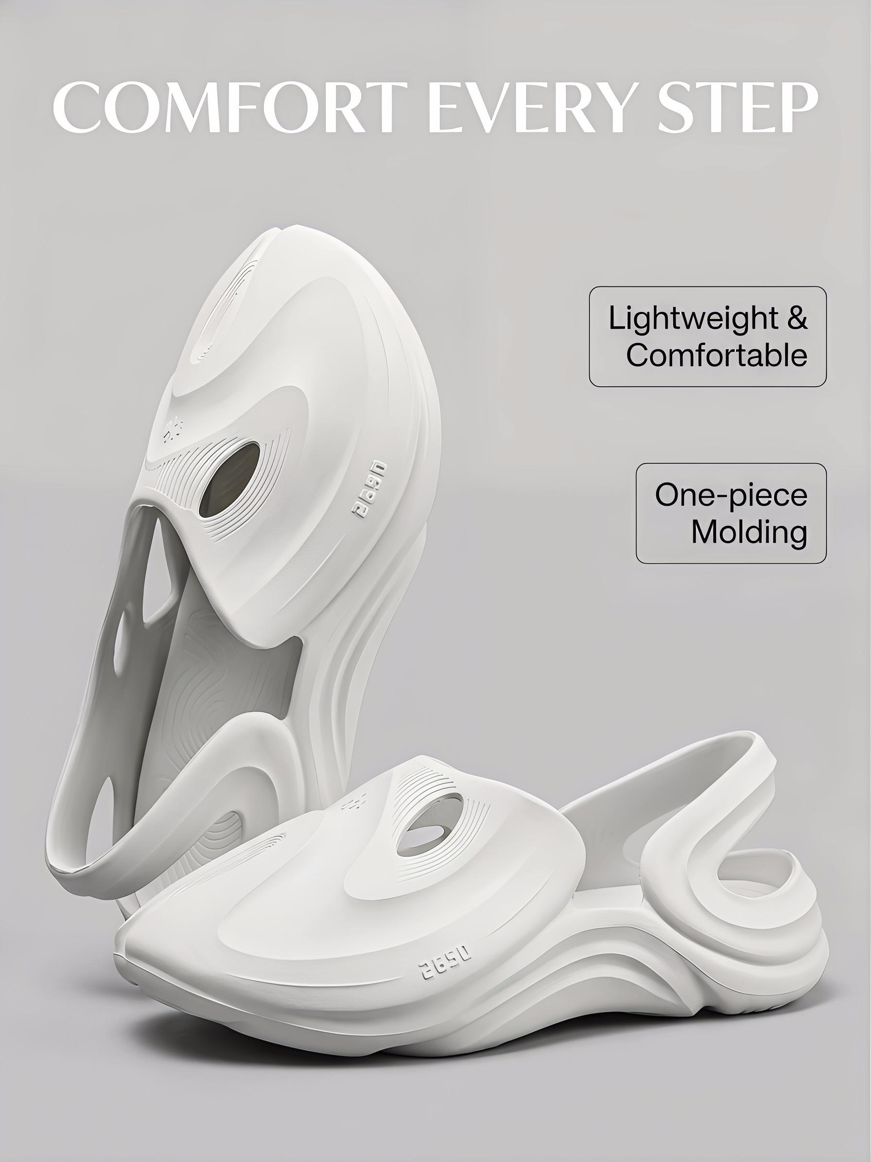 Women's Y2K Cloud Slingback Clogs, Lightweight One-Piece Molding Non-Slip Summer Sandals