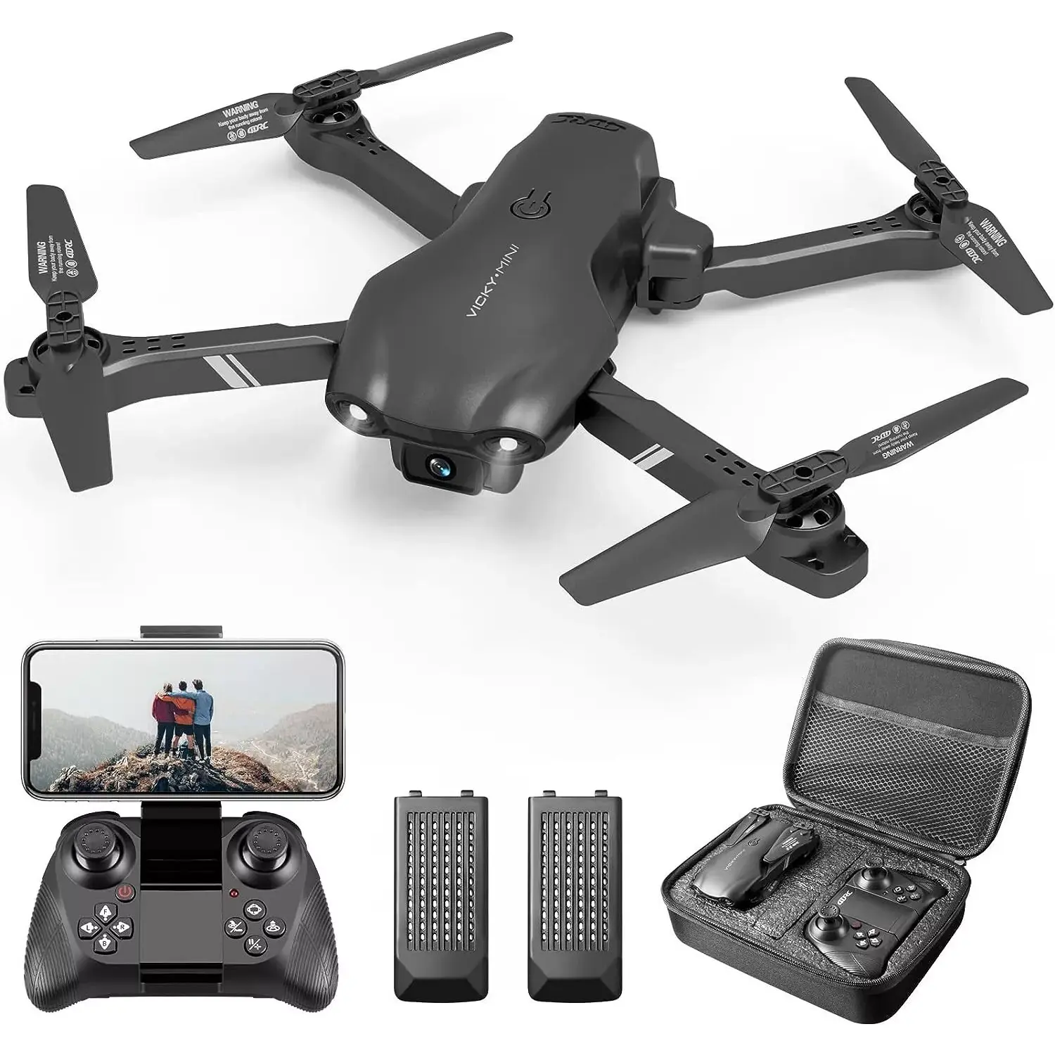 4DRC V13 RC Drone HD Dual Camera WiFi FPV Foldable Quadcopter Camera Drone ,2 Battery.Logistics is randomly sent by UPS/USPS/FEDEX