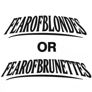 Fear of Blondes or Fear of Brunettes Car Decal