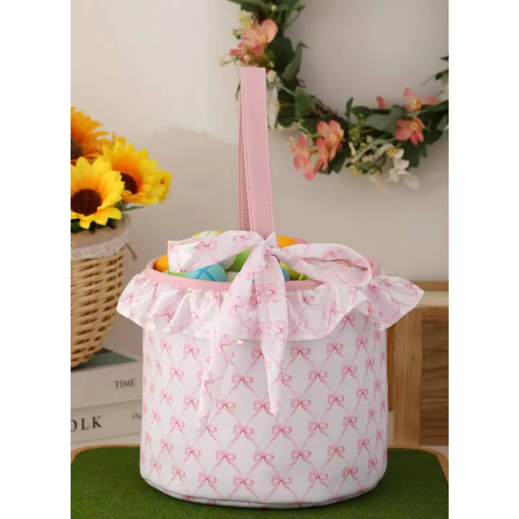 Easter Basket- Pink Bow Easter Basket- Pink Bow