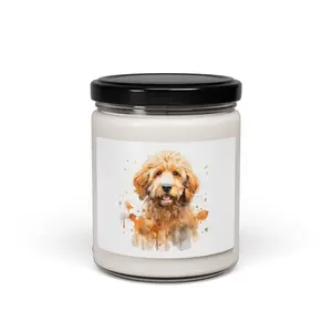 Goldendoodle Aromatherapy Candle, Dog Lover Gift, Cozy Home Decor, Pet Memorial, Birthday Candle, Relaxing Scented Candle