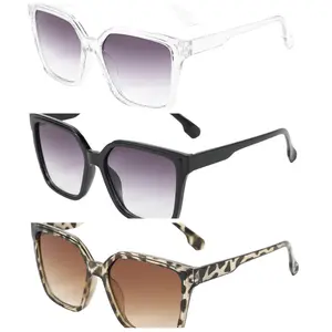 1/3pc Retro Sunglasses For Men Korean Style Outdoor Square Sunglasses Driving Mercury Women Sunscreen Glasses Lens UV400