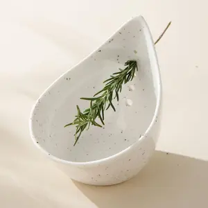 Multi-Piece Herb Peeling Bowl Set, Ceramic Herb Peeler Tool, Kitchen Leaf Peeling Device for Kale, Thyme, Basil, Rosemary