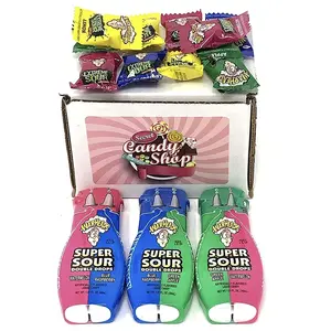 Warheads Super Sour Double Drops Variety Pack of 3 (1 of each) + Free 10 Warheads Sour Candy