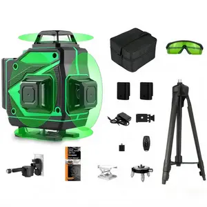 Sakerplus Professional 3D Green Laser Level | Self-Leveling, 360° Tile Alignment Tool for Construction, Renovation & DIY