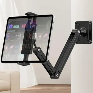 Metal Tablet Wall Mount Stand, Durable Metal Construction, Space-Saving Design for Tablets, Easy Installation & Versatile Use, Adjustable Stand, Tablet Holder