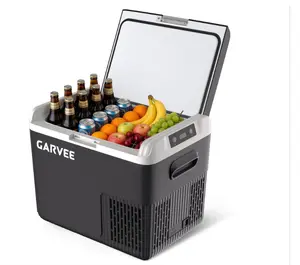 Car Refrigerator, 19QT(18L) Car Fridge Portable Freezer Compressor Electric Cooler, Portable Refrigerator, Rapid Freezing, -4°f to 68°f (-20°c to 20°c), 12/24V
