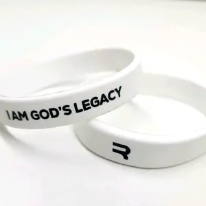 I AM GOD'S LEGACY Wristband- White