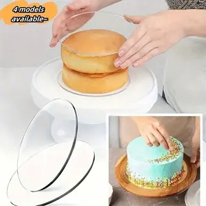 Acrylic Cake Stand Base, Round Acrylic Cake Board, Decorative Acrylic Plate, Versatile Round Bottom Tray for Decoration and Baking