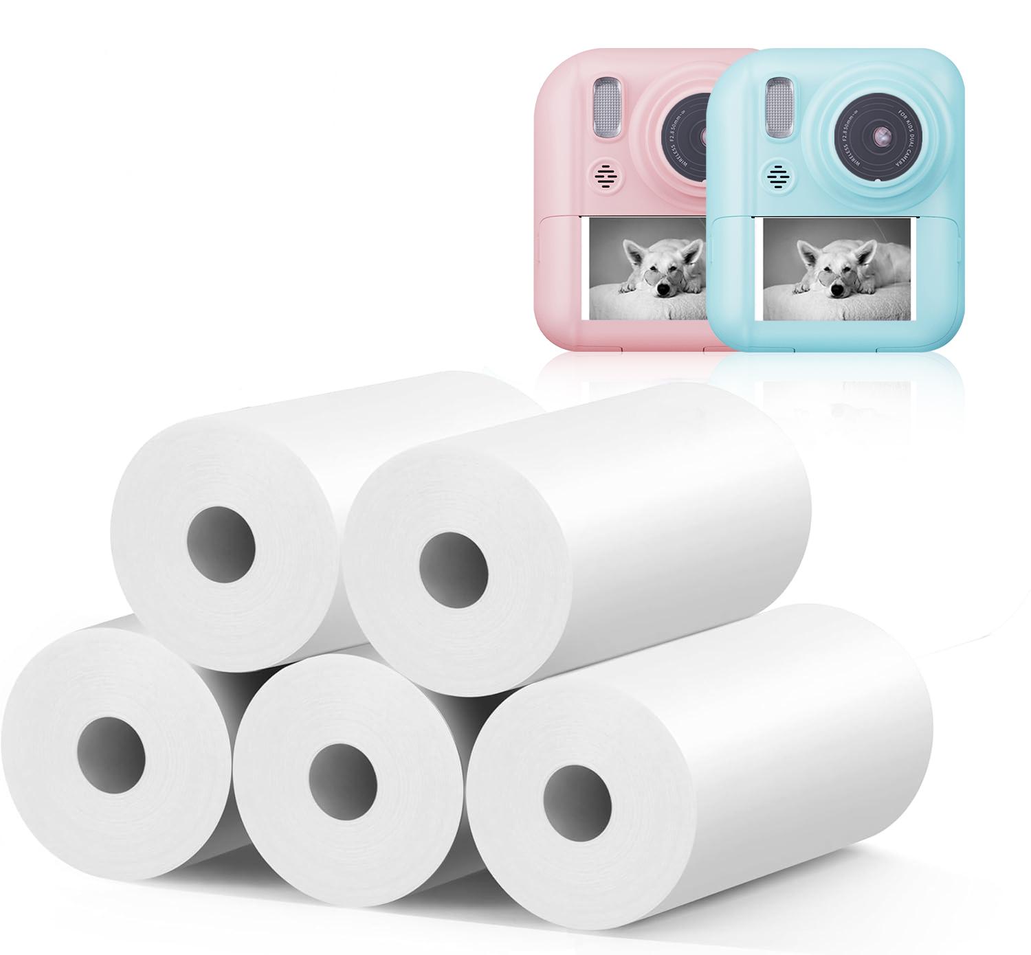 5 Rolls Print Paper for Instant Print Camera, Thermal Print Paper for Most Instant Camera, Accessories