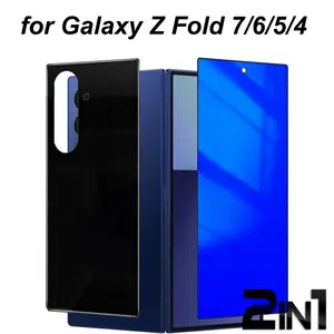 2-In-1 Privacy Screen Protector + Back Tempered Glass for Samsung Galaxy Z Fold 7/6/5, Front & Rear Protection, Durable Phone Accessory