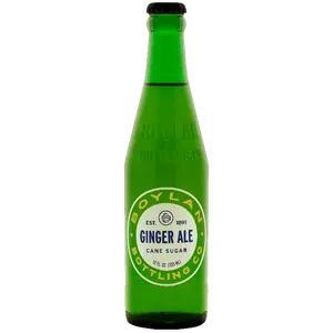 Boylan Pure Cane Sugar Soda Pop, Ginger Ale, 12 oz Glass Bottles (Pack of 24)