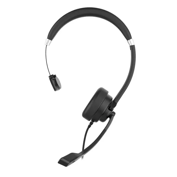 Morpheus 360 HS5200MU Cabled USB Monaural Headset - Lightweight Universal Electronic Audio Device with Noise Cancellation Boom Microphone, USB Plug Compatibility