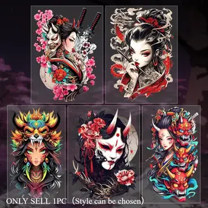 1PC Mysterious Delicate Japanese Dark Logo Decor Sticker Stick on items or trendy play-themed peripherals, this themed decor fills the Japanese dark ukiyo-e atmosphere, making the Japanese ukiyo-e dark anime-style stand out instantly