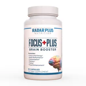 Focus Plus | Natural Energy & Herbal Clarity Supplement | 60 Capsules | Radar Plus Nutrition