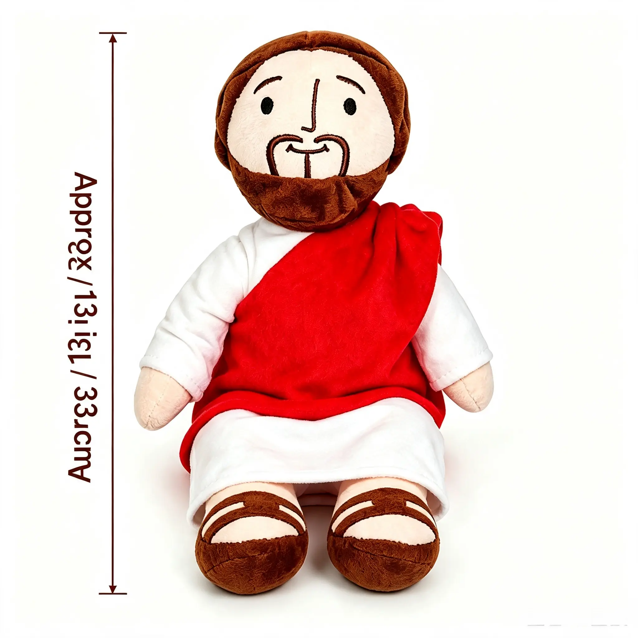 The Sweetest Christmas Gift  Jesus Plush Doll – Soft Christian Stuffed Toy That Brings Faith, Comfort & Joy This Holiday Season Cute Squishy Keychain Bag Charm,