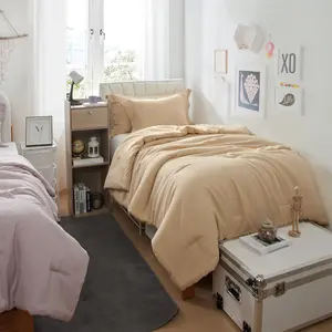 Dorm Haul - Cozy Twin XL College Comforter - Marzipan