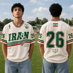 Iran Soccer Jersey, Retro Team Melli Shirt, Custom Football Jersey, Persian Match 26 Tee, Iran Team Fan Gift, Vintage Iranian Soccer Shirt