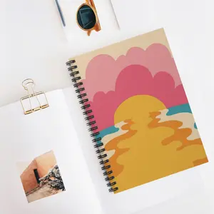 Sunset Spiral Notebook - Ruled Line