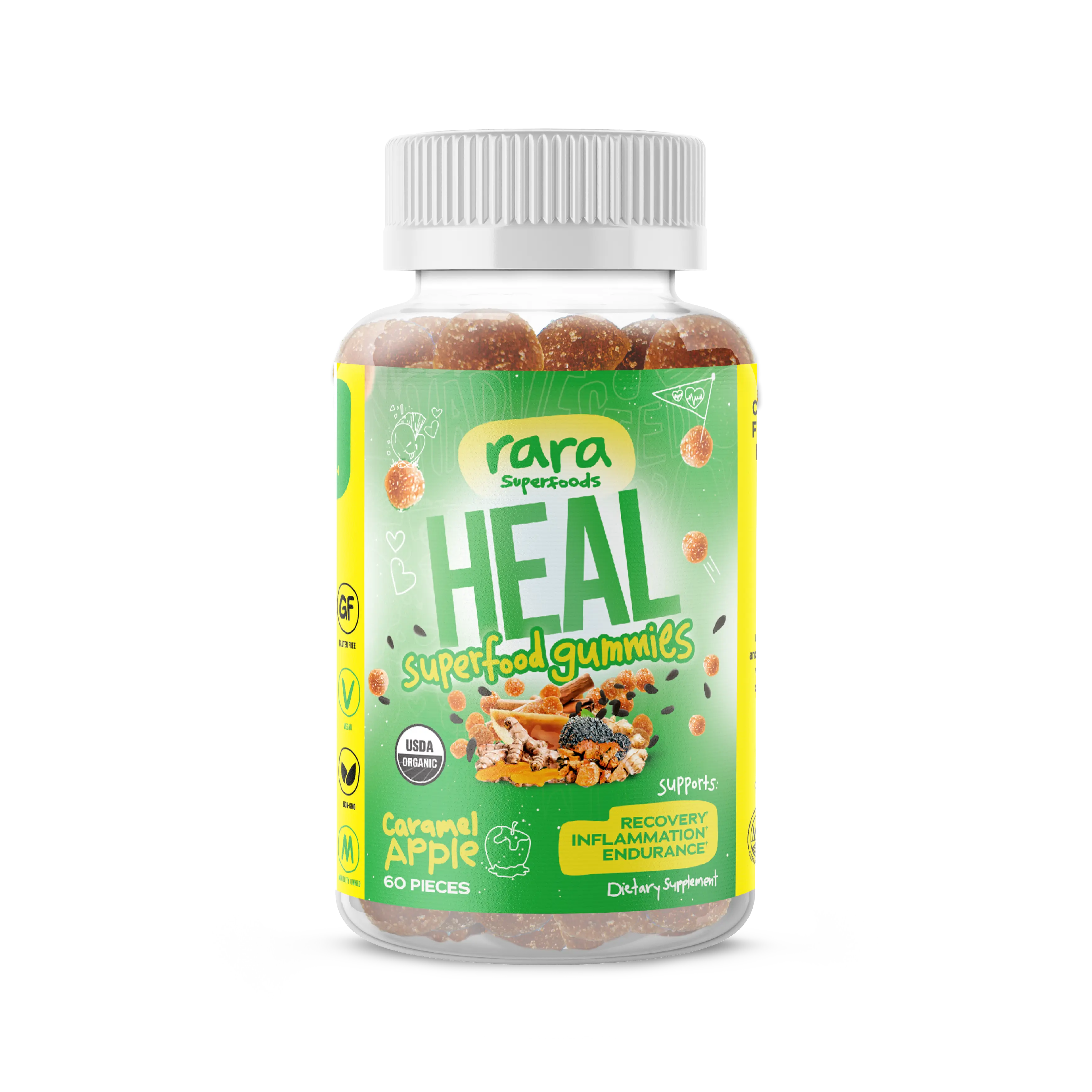 Rara Superfoods HEAL Mind & Body Recovery Organic Gummies
