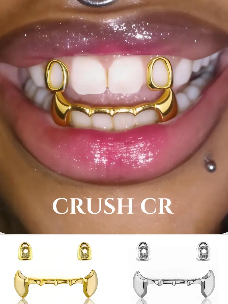 Hip Hop Teeth Grillz for Men and Women Jewelry