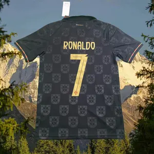 2526 Portugal Away Short Sleeve 7#CristianoRonaldoSoccerJersey Football Jersey Quick Drying