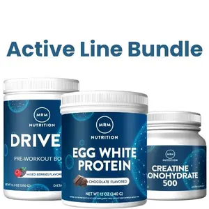 【Active Bundle】Driven Pre-Workout + Egg White Protein + Creatine Monohydrate Powder | Strength, Energy & Recovery System | Daily Fitness Support