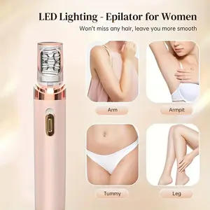 Rechargeable Portable Hair Removal Brush for Women, Facial Leg Bikini Arm Depilatory Tool, Smooth Hair Removal, Beauty Epilator, USB Charging, Travel Friendly