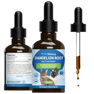 Pet Wellbeing Dandelion Root for Cats - Liver & Heart Health, Digestive Function, Blood Sugar Support, Certified Organic Herb - Veterinarian-Formulated Herbal Supplement