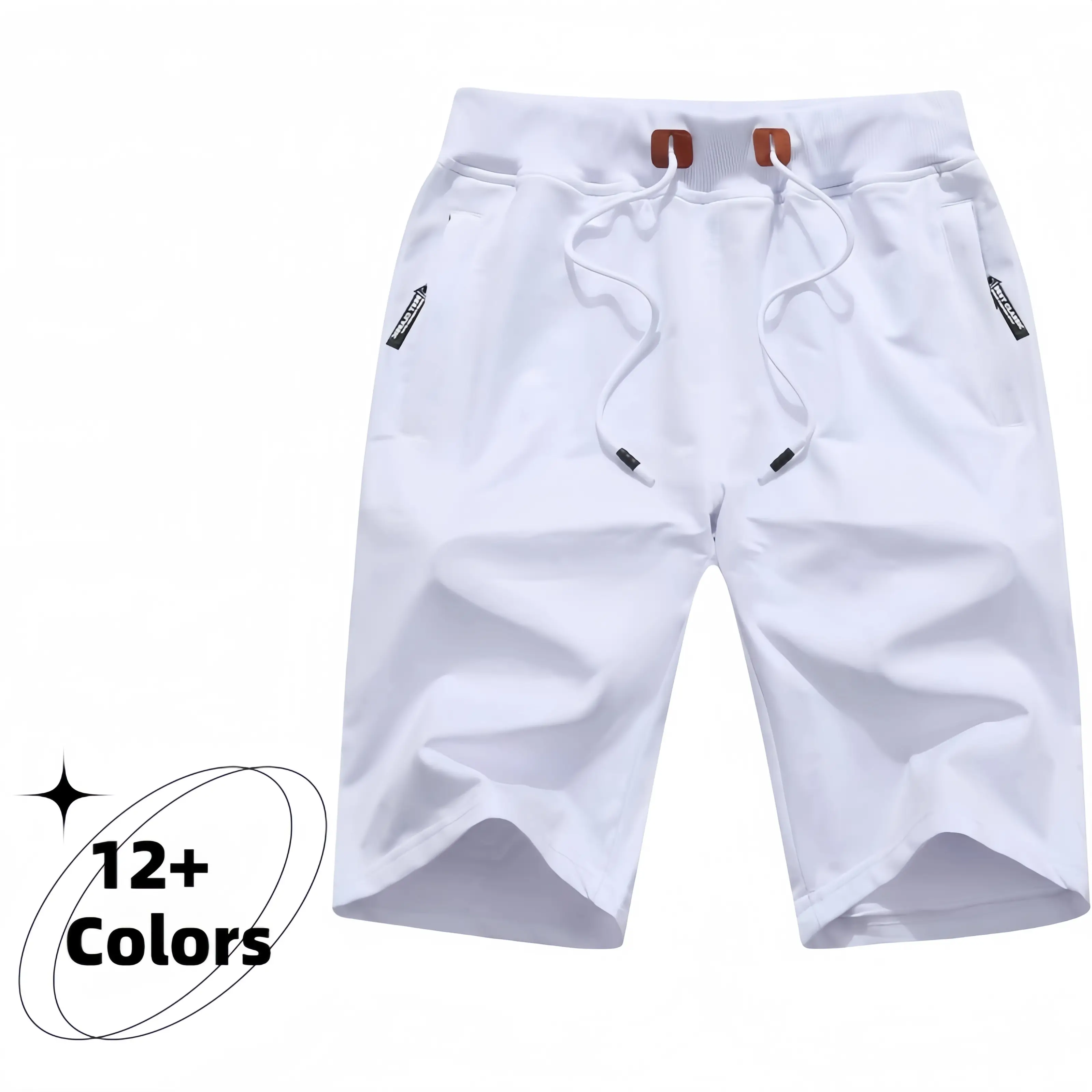 Mens Shorts Casual Drawstring Zipper Pockets Elastic Waist Vacation Outfits Men Clothing breathable athletic short Jogging Short Outdoorfun #fathersda