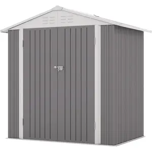 Metal Storage Shed with Metal Base Frame Kit