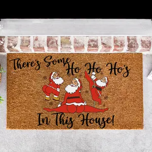 There's Some Ho Ho Ho's In This House Doormat, Funny Christmas DOormat