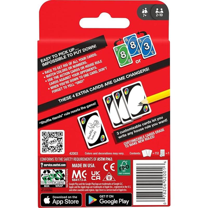 Mattel UNO Color & Number Matching Card Game