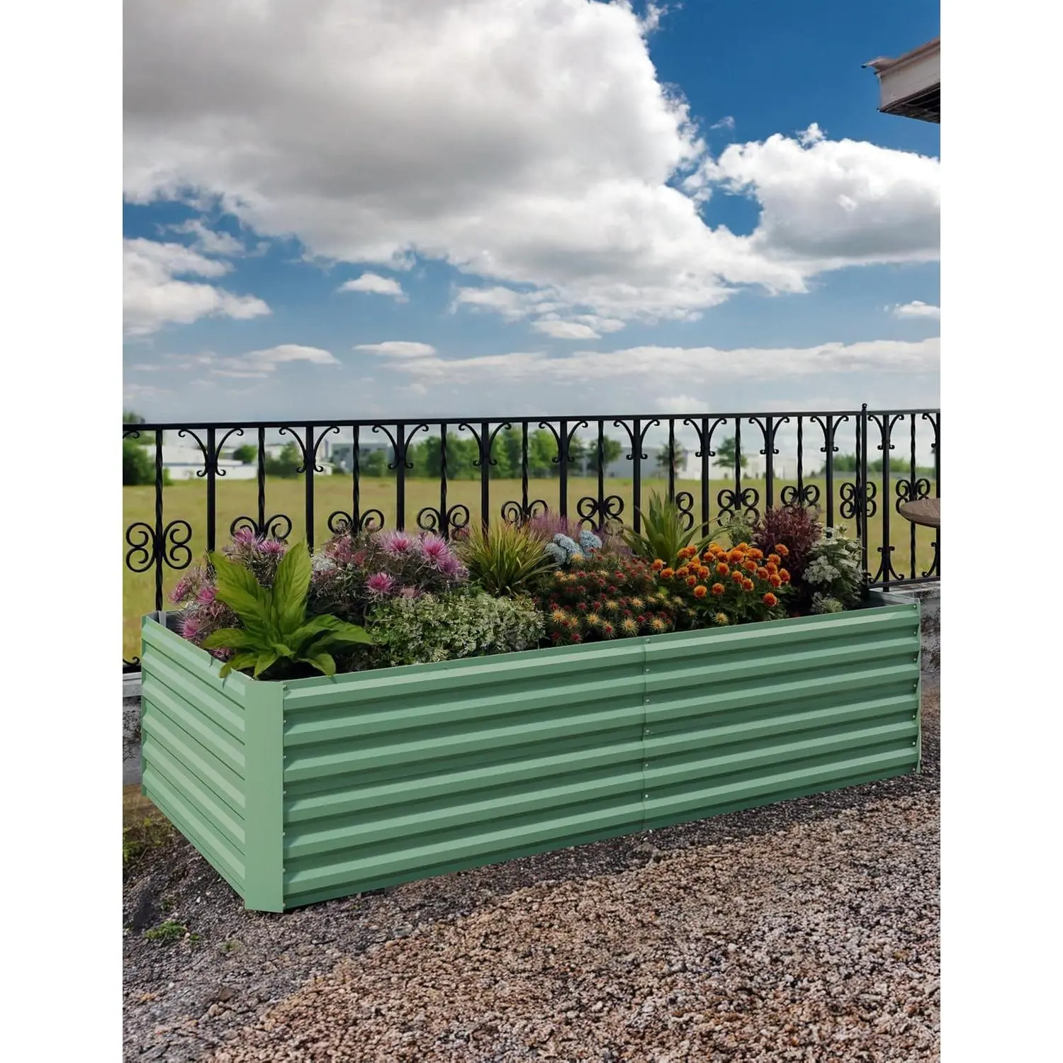 2 Pack 8x4x2ft Galvanized Metal Flower Deep Root Raised Garden Bed Kits – 2 Pack 8x4x2ft Galvanized Metal Flower & Vegetable Planters – Outdoor Large Planter Boxes – Weather-Resistant – Easy Assembly – Ideal for Backyard & Patio