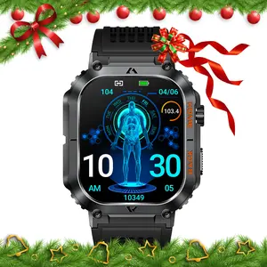 EIGIIS EW5 Smart Watches for Men Tech Gifts for Men Multifunctional Smartwatch with Wireless Call 100+ Sports Modes 2.02’’ Large Screen Wearable Digital Watch for Smartphone
