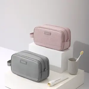 Travel Toiletry Bag Organizer - Large Waterproof Cosmetic Bag for Women & Men, Fits Makeup Skincare Shower Essentials (Gym, Vacation, Business Trip)