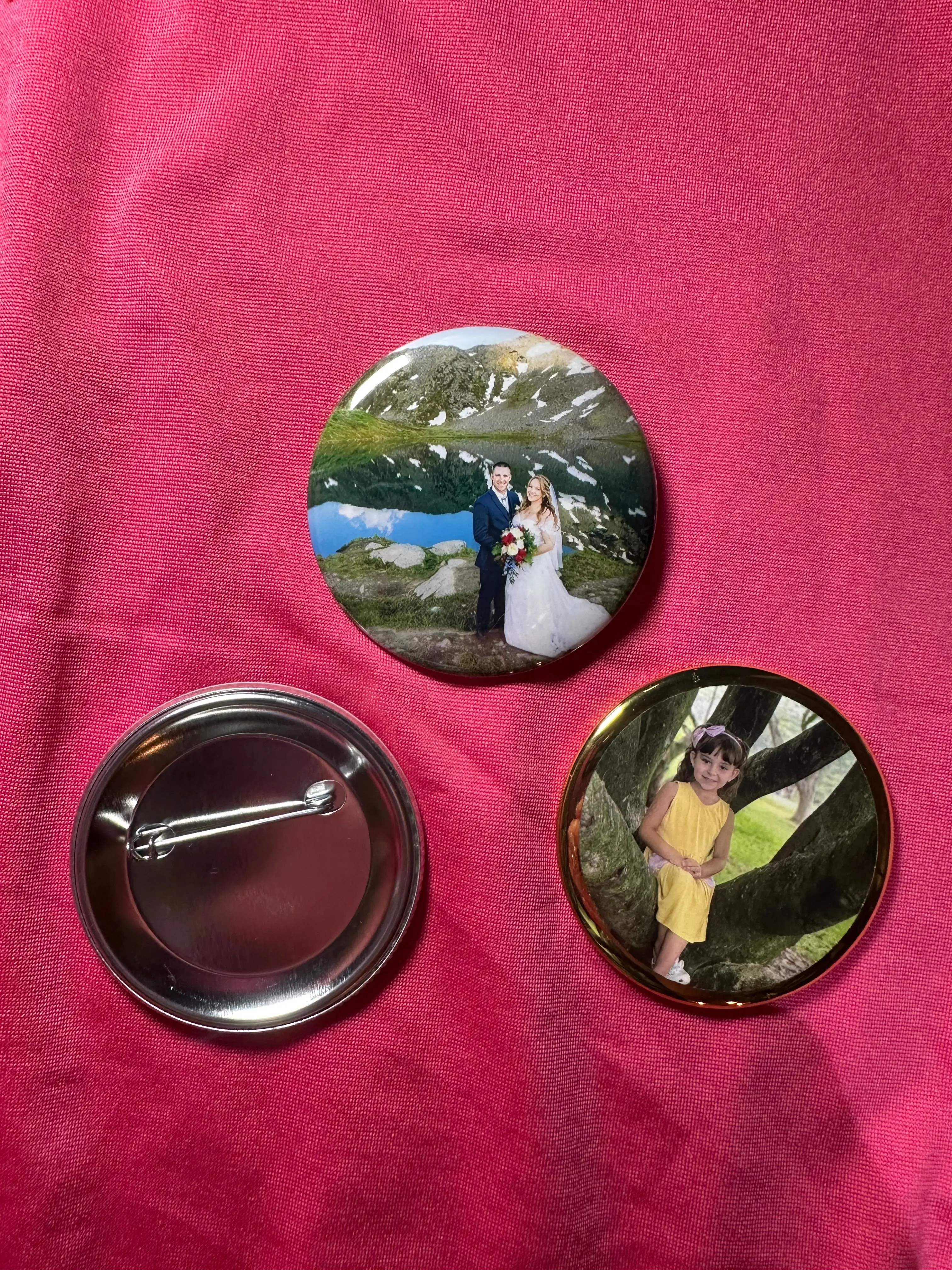 2.25" Metal Pin-Back Photo Button