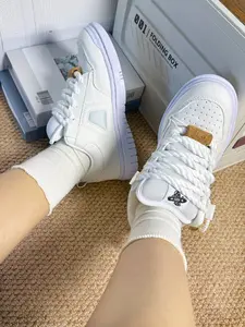 Men's Canvas Shoes, Trendy Sneakers, Unisex Couple Footwear, Anti-Slip Durable, Size 50, Fashionable Versatile, Casual Board Shoes