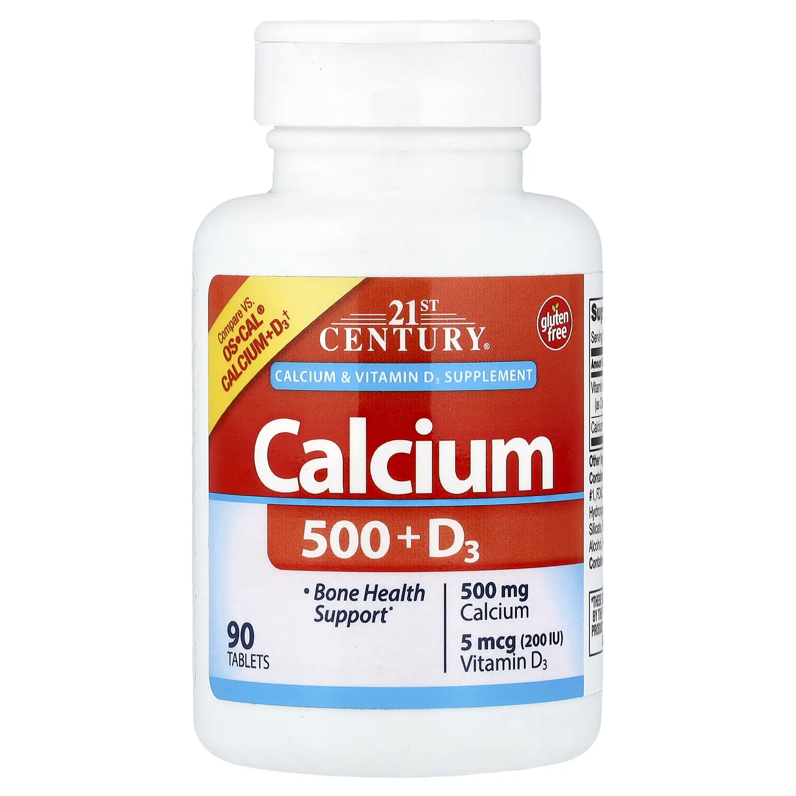 21st Century Calcium 500 + D3, 90 Tablets 21st Century Calcium 500 + D3, 90 Tablets