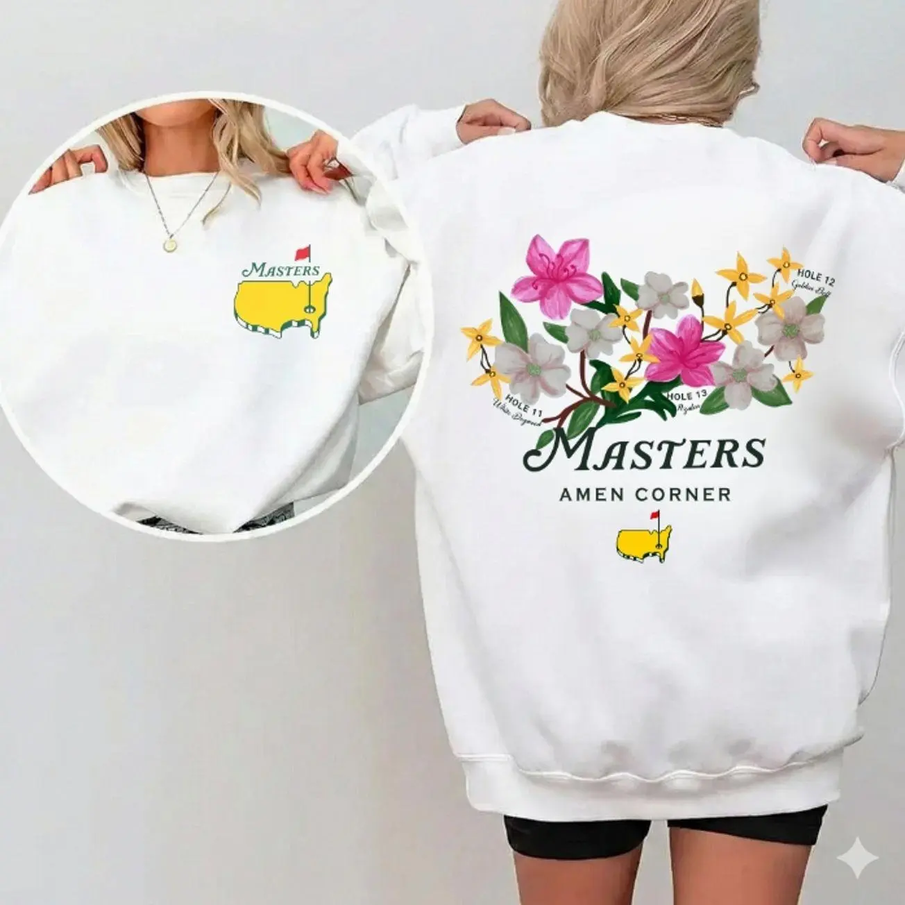 [SALE OFF 50%] Masters Amen Corner Golf Sweatshirt, Soft Vintage Cotton Shirt, Masters Golf T-shirt, Casual Menswear EW
